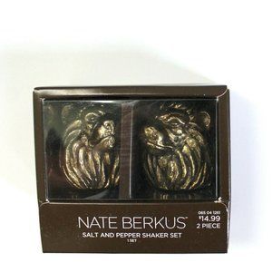 Nate Berkus Lion Salt and Pepper Shaker Set - Gold Tone
